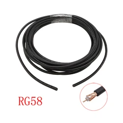 RG58 RF Coaxial Cable RG-58 RG58/U Cable  Wires 50ohm Length 1M 5M 10M 15M 20M 30M 50 Meters
