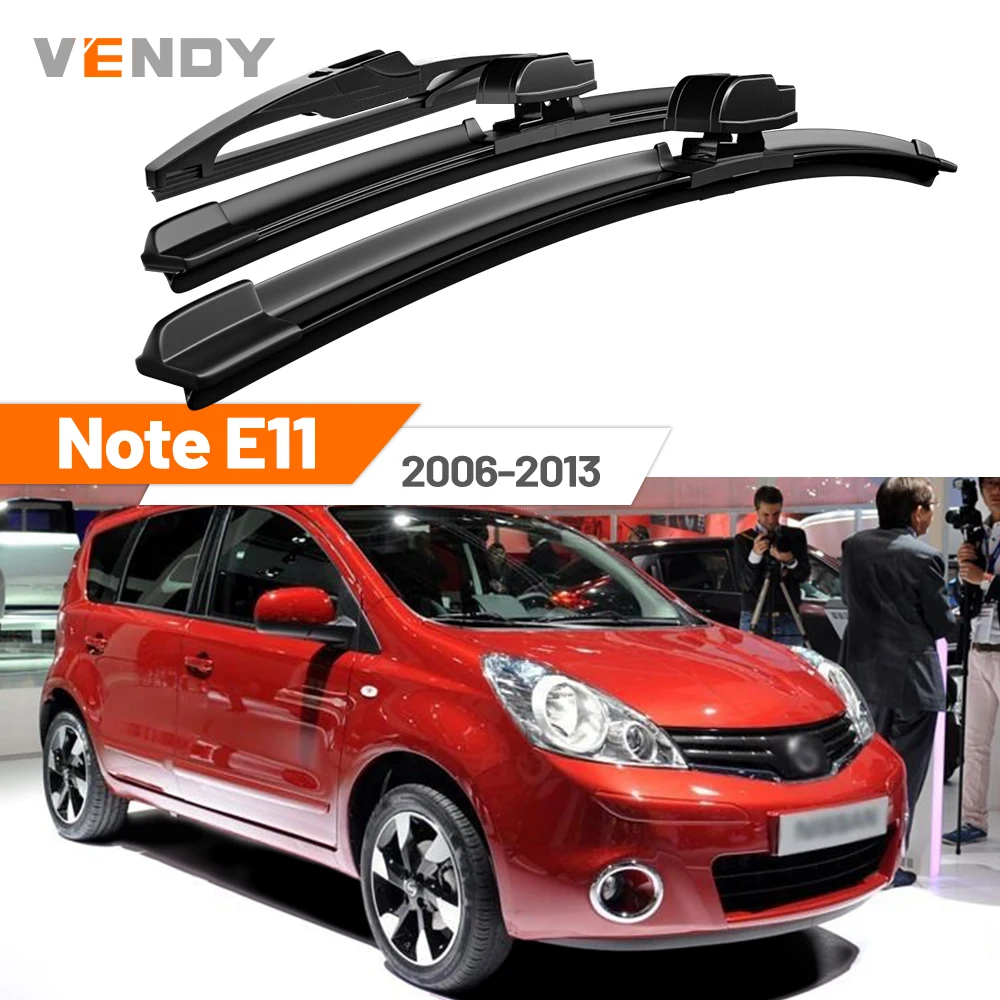 

Для Nissan Note E11 2006-2013 (2007, 2008, 2009, 2010, 2011) — Комплект передних и задних щеток стеклоочистителя (дворников) для лобового стекла, аксессуары
