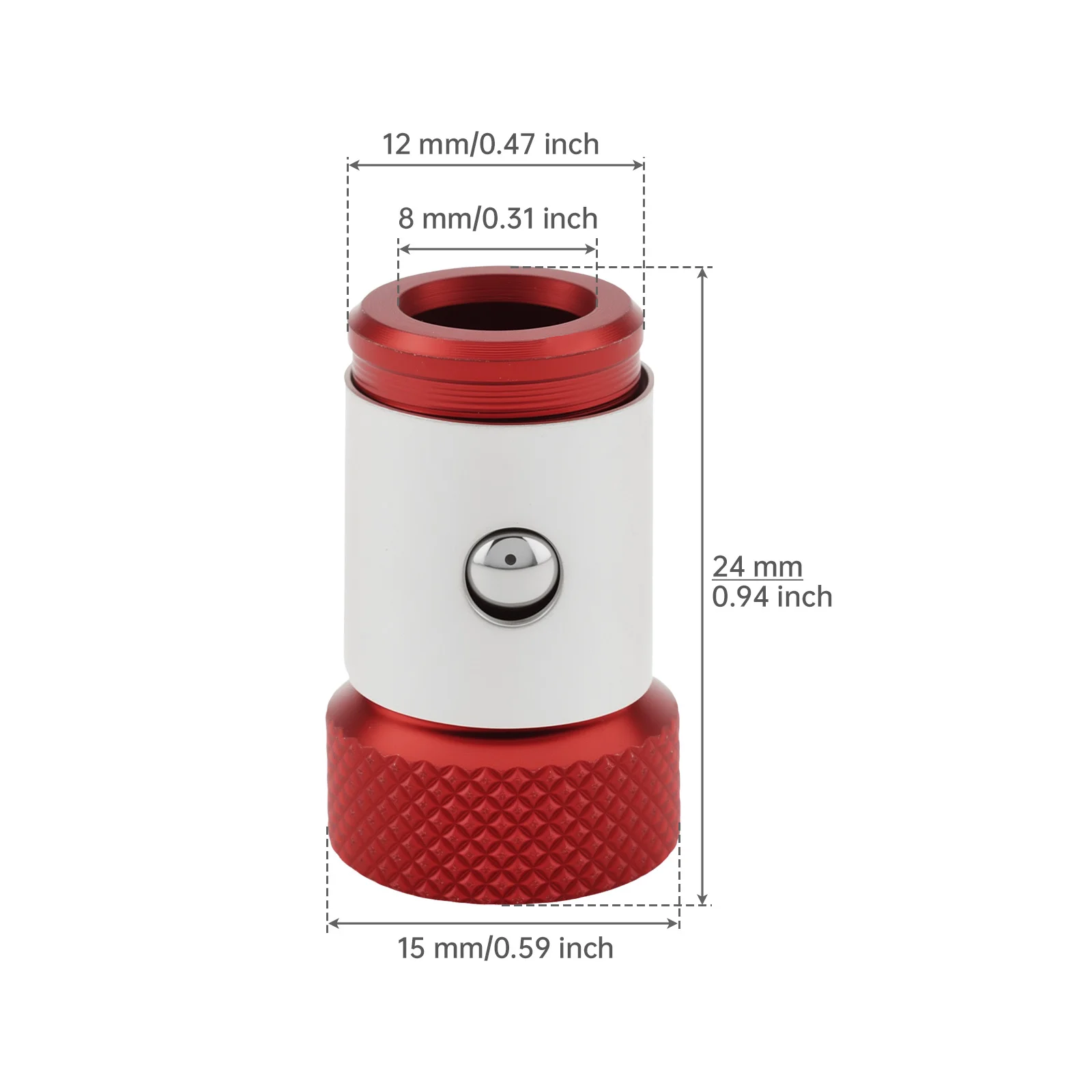 Screwdriver Bit Holder Head Magnetic Ring for 1/4 inch 6.35 mm Hex Screwdriver and Power Bits Removable Magnetizer Ring Holder
