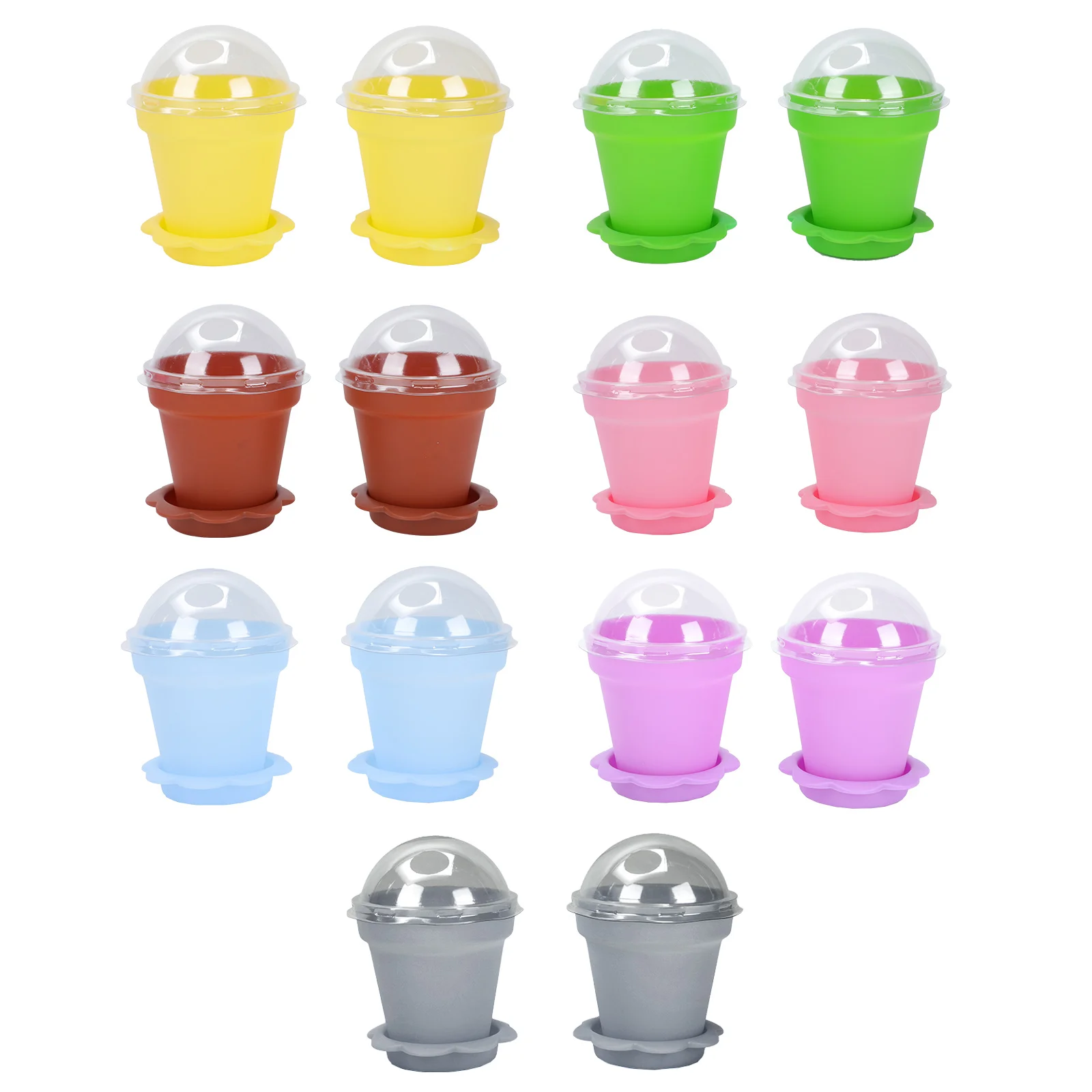 Cupcake Containers Mousse Potted Plant Paper Cups Sundae Appetizer Ice Cream Bowls