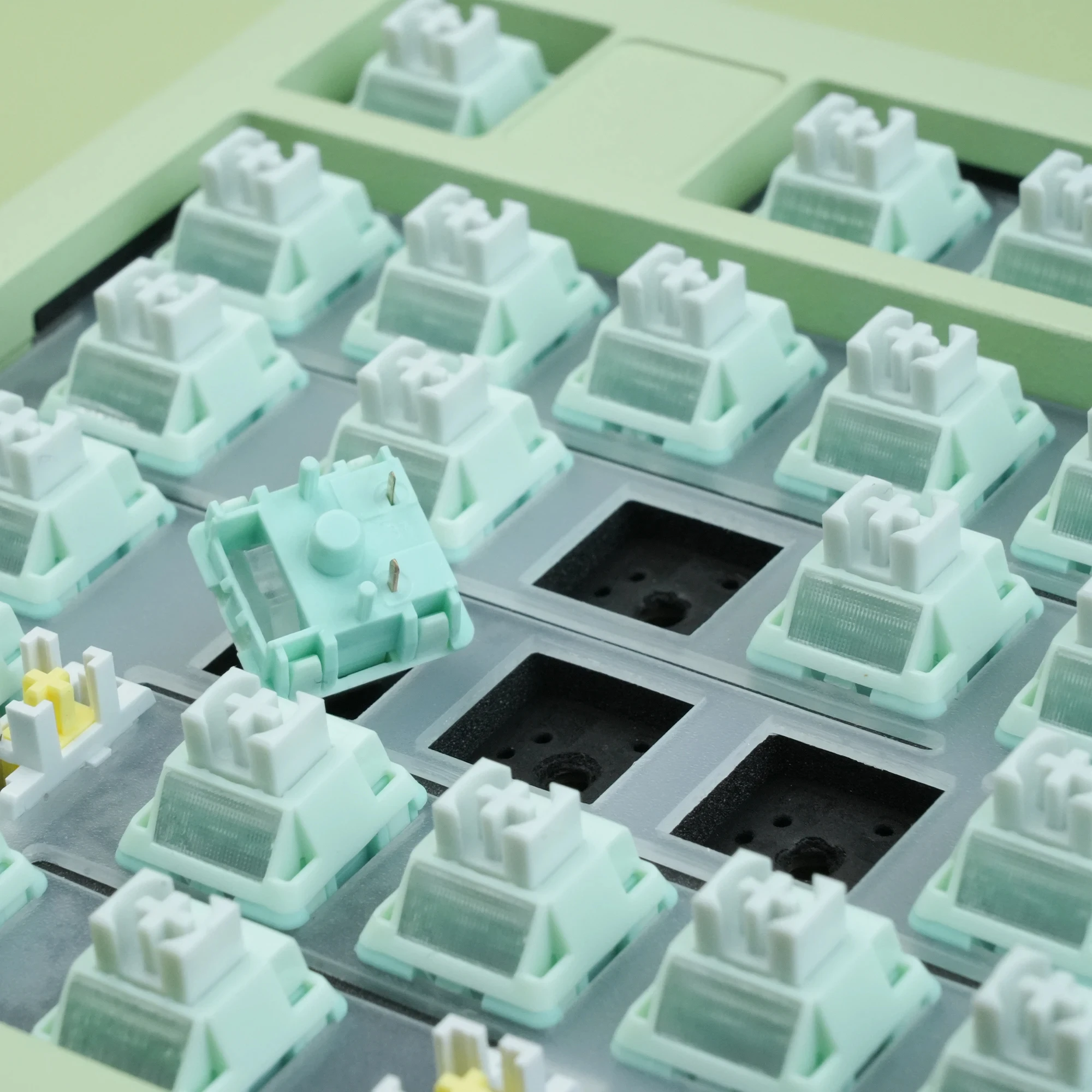 מנטה ירוק מלא פום מתגים חומרים 5 פינים קרם פינים 22 מ