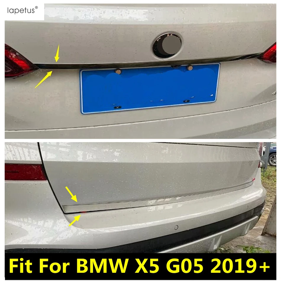 

Stainless Steel Rear Tailgate Trunk Door Strip Molding Protection Cover Trim Car Exterior Accessories For BMW X5 G05 2019 - 2024