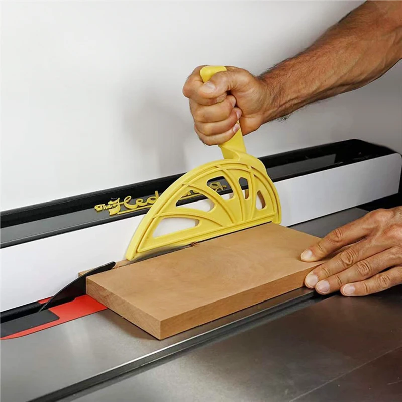 Imagem -03 - Desktop Carpintaria Push Block Hedgehog Push Block Tabela Saw Posicionador Plástico Two-in-one Rod