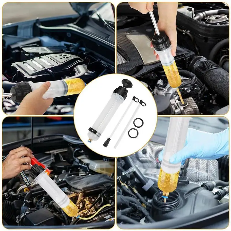 500cc Oil Extractor Pump Fluid Pump Automotive Brake Fluid Extractor Suction Pump Oil Extractor 500ml For Auto Mechanics