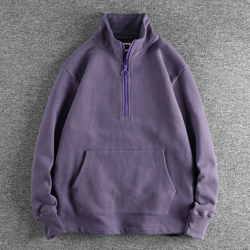 

Men's Stylish Half-Collar Fleece Pullover with Splicing Design, Perfect for Casual and Outdoor Wear