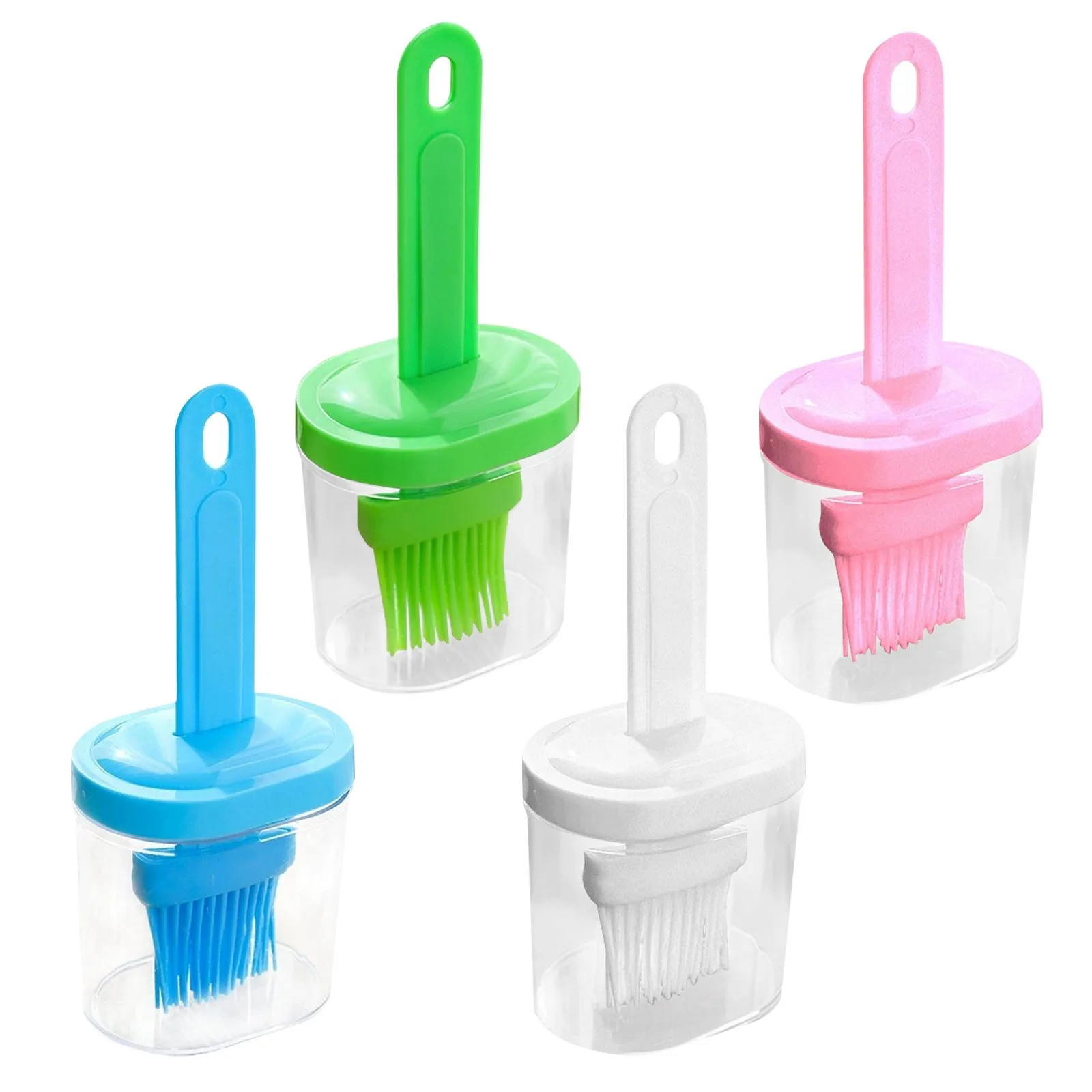 Oil Brush Pancake Oil Brush Integrated Oil Pot Brush With Bottle Kitchen Dustproof Household High Temperature Baking Tool
