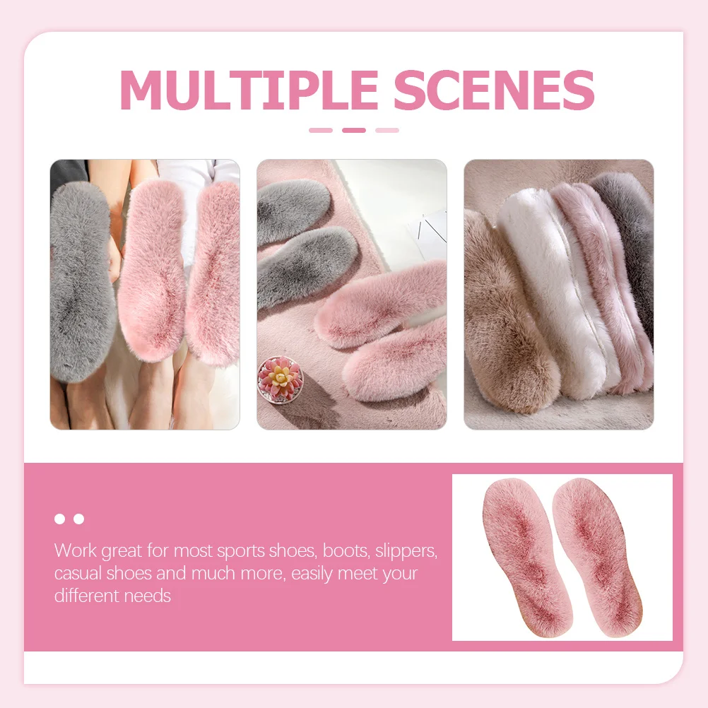

4pcs Warm Winter Insoles Shoes Inner Soles For Women Men Teens Unisex Boots Slippers Foot Care Toolwarm Shoes Insoles