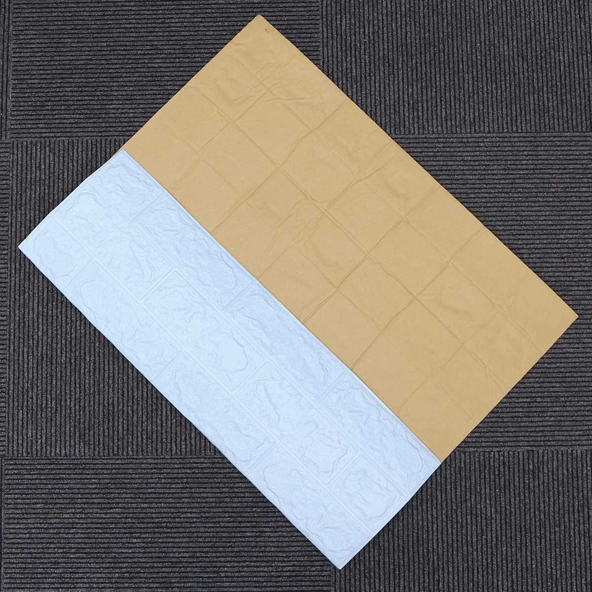 

3D Brick Wall Panels Sky Blue Self-Adhesive Waterproof Moist-Proof Modern Brick Design for Sofa Background Wall Decor 70x77cm