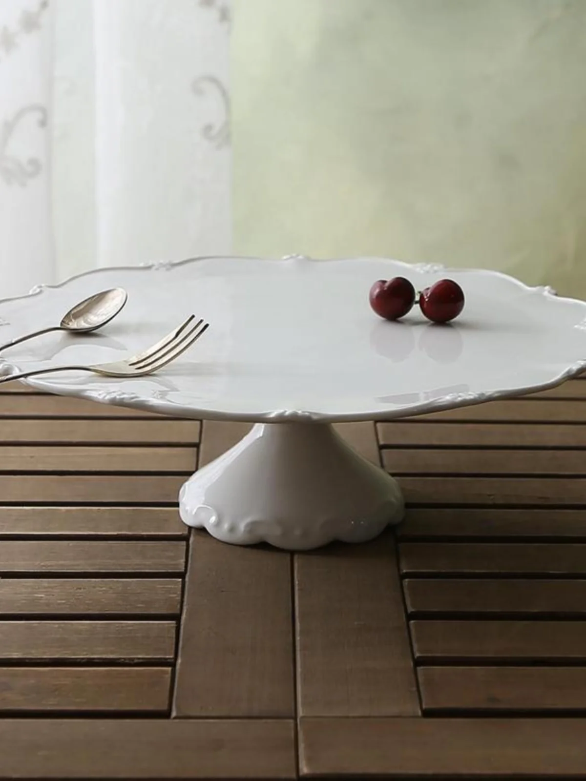 

Ele European Cerc High-Stand Fruit Cake Tray Wedding Pastry Display Stand Di Pure Color Baking Cooking Utensils