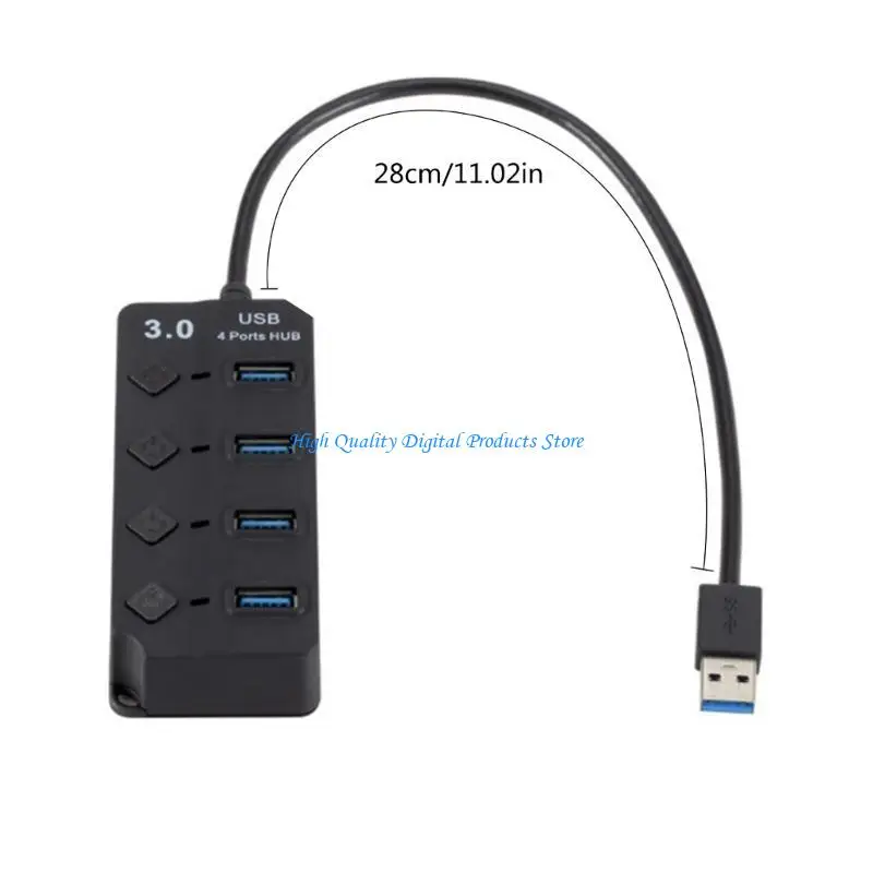 U2JE USB / Type C Hub مع 4 منافذ (3 USB2.0 +1 USB3.0)