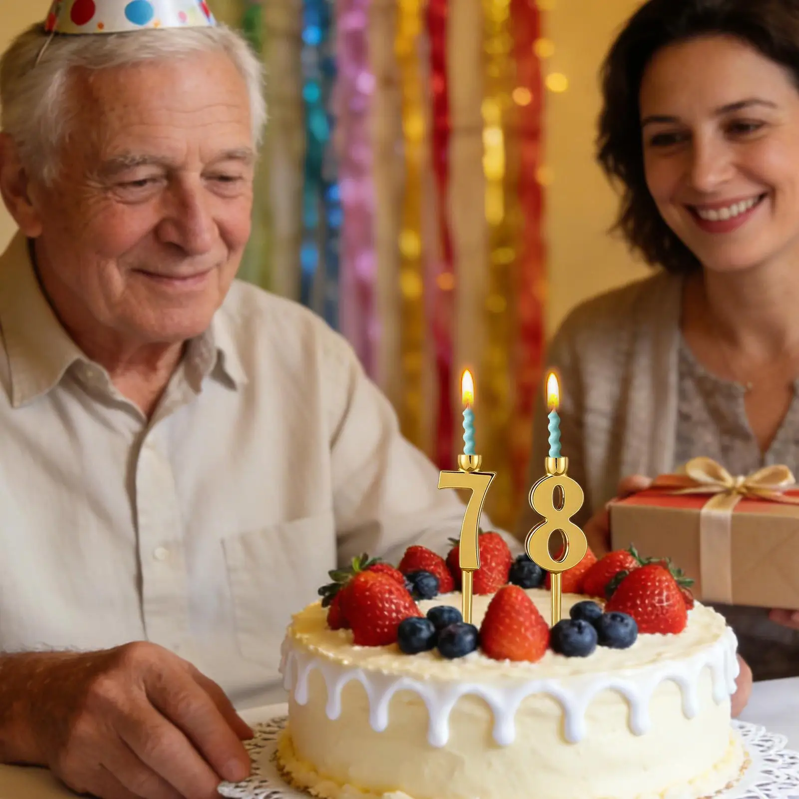 10 Stück wiederverwendbare Zahlen-Kerzenhalter für Geburtstage, Set 0-9, nummerierte Kuchenaufsätze, digitale Kerzenhalter für Kuchen, Jubiläen