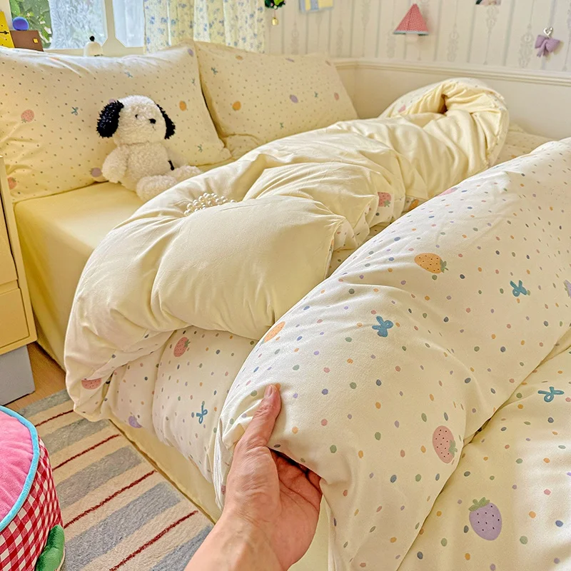 2026-new-washed-cotton-duvet-cover-single-piece-dormitory-single-double-non-pure-cotton-quilt-cover-inner-core-cover-150x200
