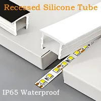 White Silicone Tube Recessed LED Neon Light Flexible Rope Channel Diffuser WS2811 WS2812B Outdoor Waterproof Ribbon Strip Tube