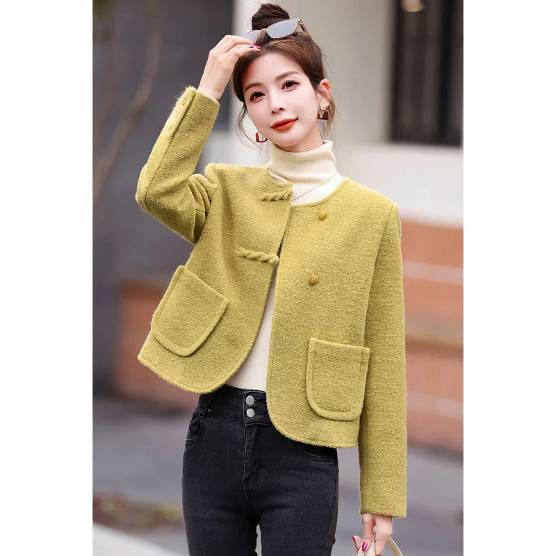 

Женская короткая куртка в стиле знаменитостей Xiaoxiang, весенне-осенний новый стиль, популярный в этом году уникальный и очень красивый топ