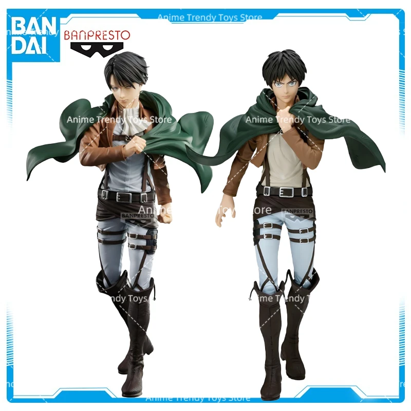 Original BANDAI BANPRESTO Action Figure Grandista Attack on Titan Eren Jaeger in stock Anime Figures Model Toys WY