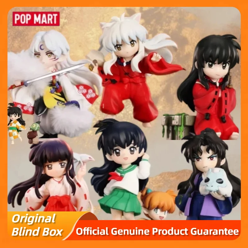 

POPMART Gong Inuyasha Sengoku Journey Series Blind Box Collectible Figure Anime Figurine Desktop Decoration Gift For Collectors