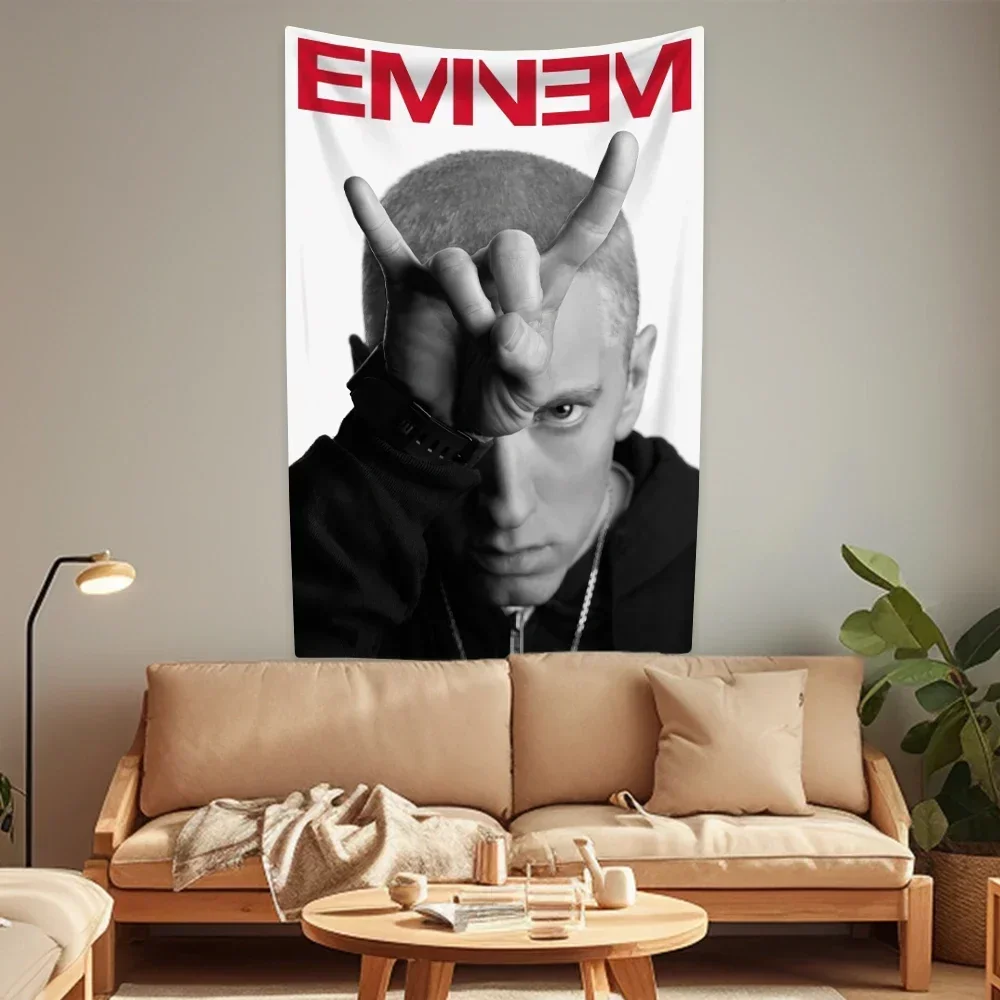 King Of Hip Hop Eminems Tapestry Rapper Singer Slim Shady Home Decor Wall Hanging Party Backdrop Univers Dorm Decor Friend Gift