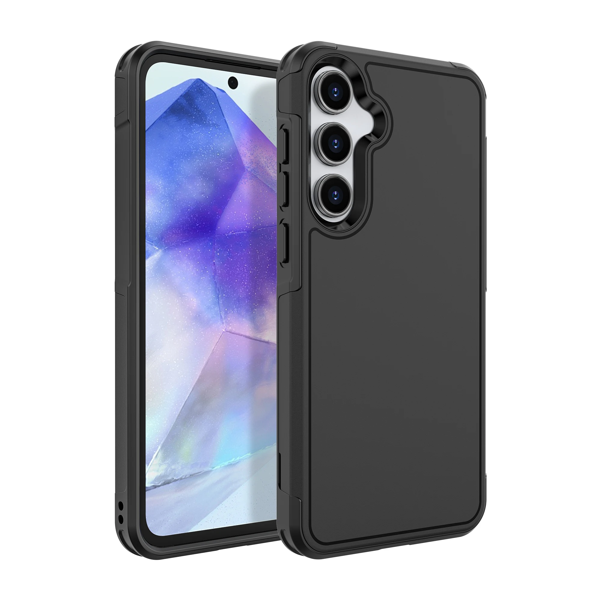 Matowe etui Feeling Strong Case dla Samsung Galaxy A55 A16 A15 A14 A54 S24 Ultra S23 Plus S22 S24 FE Drop Protection Funda Capa