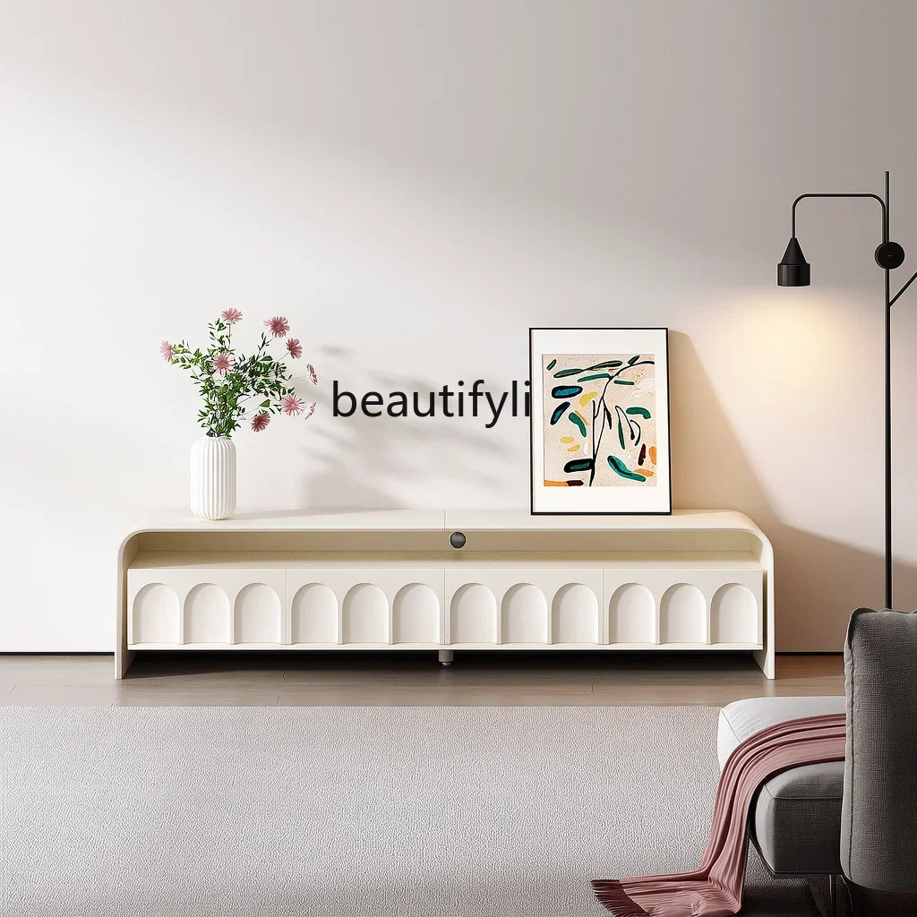 

yj32 французский шкаф для телевизора в кремовом стиле, новый шкаф для гостиной из цельного дерева, бытовой шкаф для хранения в маленькой квартире