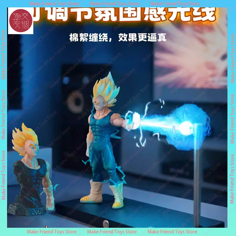 Dragon Ball Z Goku Magnetic Led Lamp Kamehameha Wave Light Anime Night Light Mood Light Desk Decor For Japanese Anime Fans Gifts