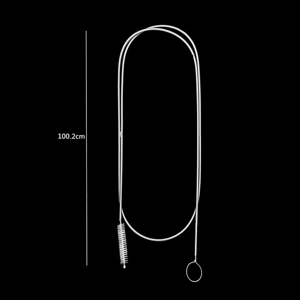 Desbloqueador de tuberías de drenaje para refrigerador, limpiador de tuberías de salida, cepillo Flexible, cepillo de limpieza de orificios de tubo largo, eliminación de suciedad y desechos
