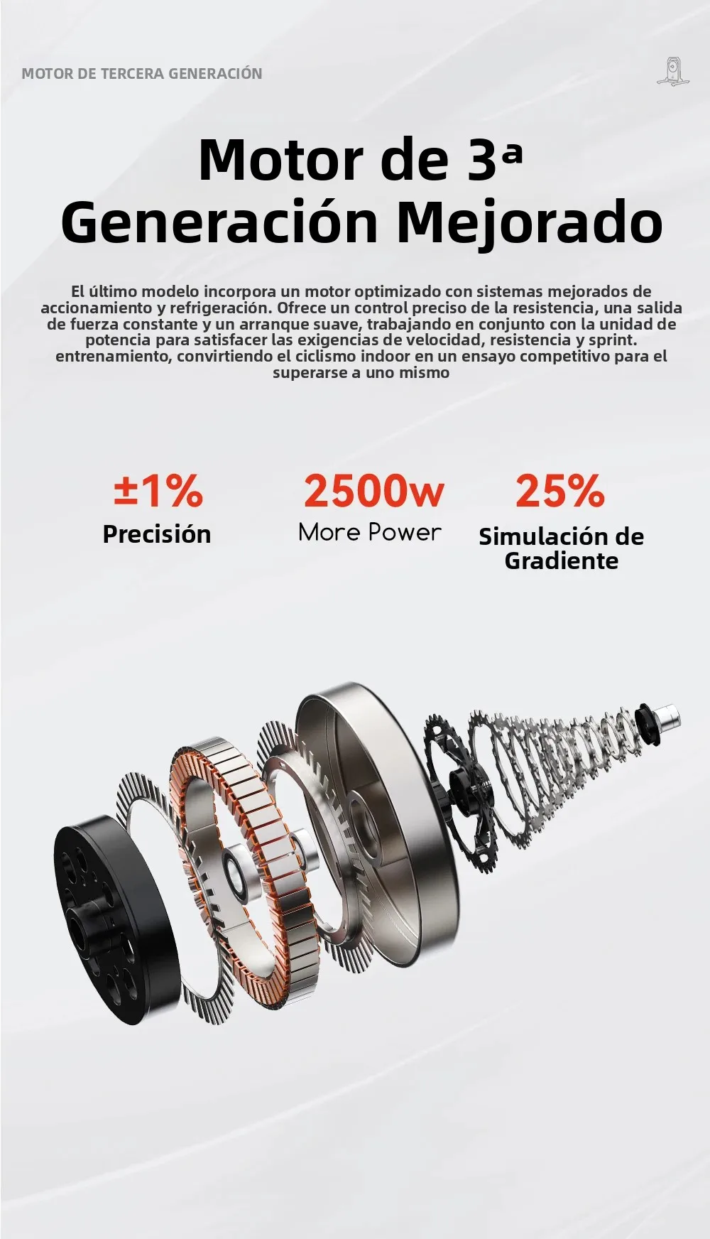 Rodillo inteligente ThinkRider XX PRO de transmisión directa – 2500 W, sin enchufe Rodillo inteligente ThinkRider XX PRO de transmisión directa – 2500 W, sin enchufe