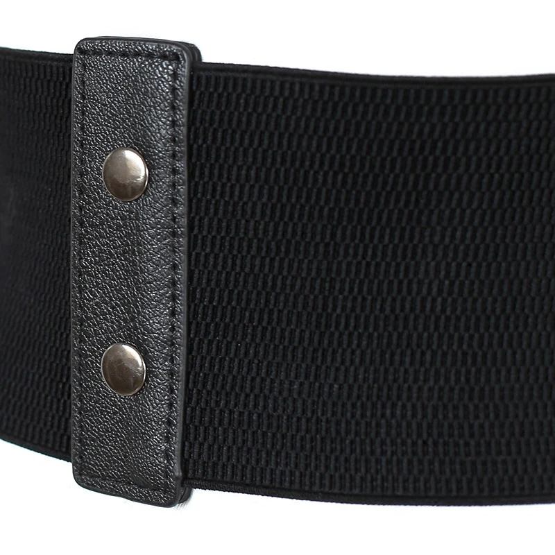 حزام عريض مرصع على الطراز الغربي، مشد خصر مرن قابل للتمدد للتنانير النسائية، مشد خصر بحزام فاسق أنيق #5