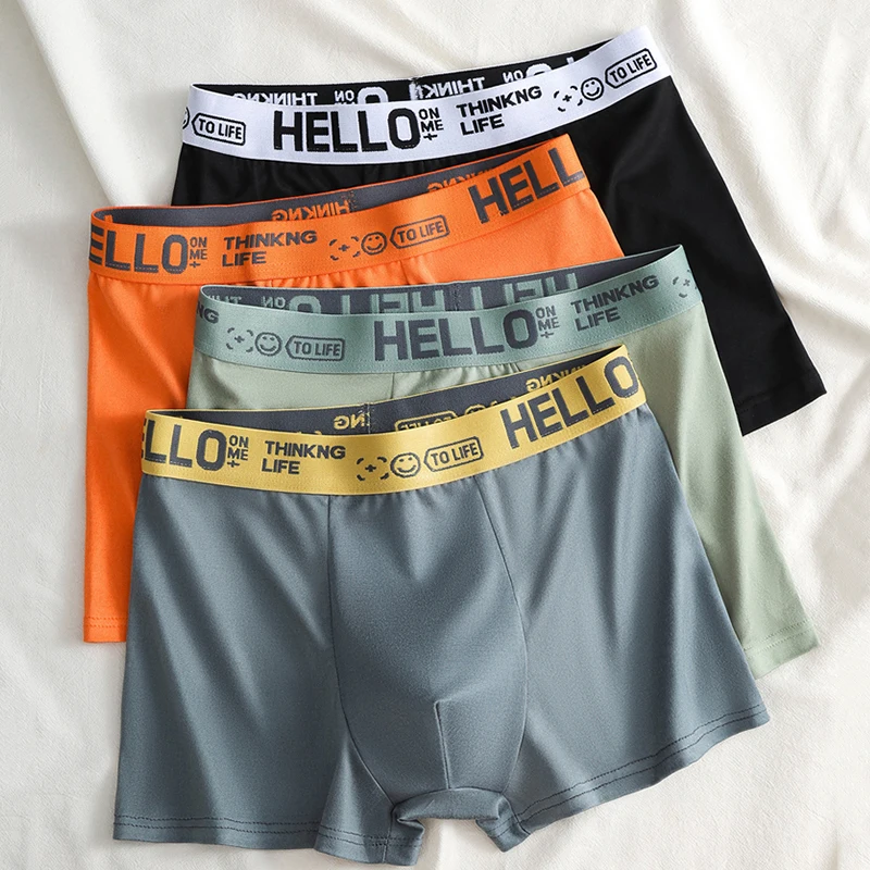 3PCS Large Size Sports Boxer Man Fashion Hot Men Underwear Sporty Boxers Men's Square Panties Briefs Gifts Shorts Underwears