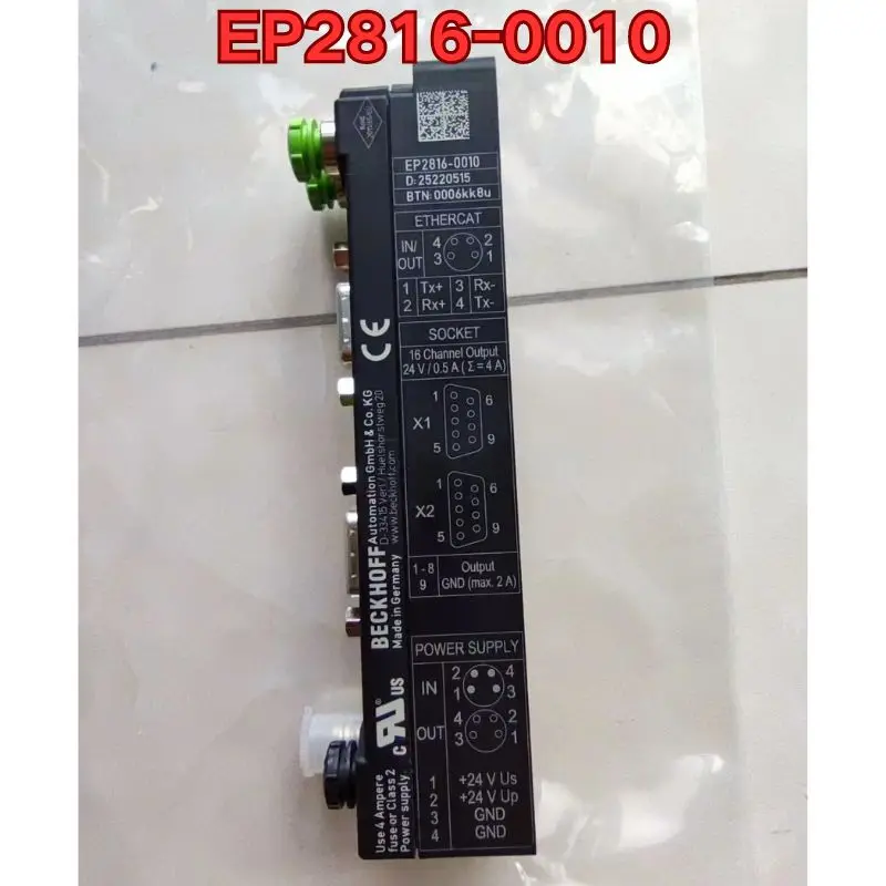 

Бывший в употреблении модуль ПЛК EP2816-0010, функциональный тест обычно. Последняя предложение в октябре. 2025 г.