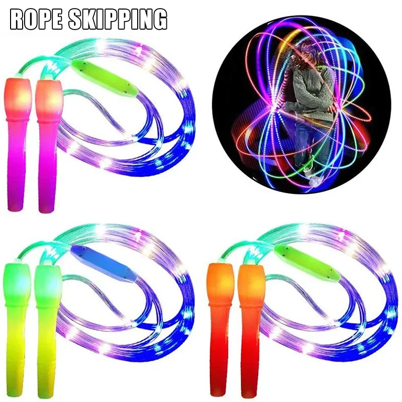 Children Skipping Rope Practice Jumping Game Fitness Home Gym Electronic Luminous Skipping Rope Children Students