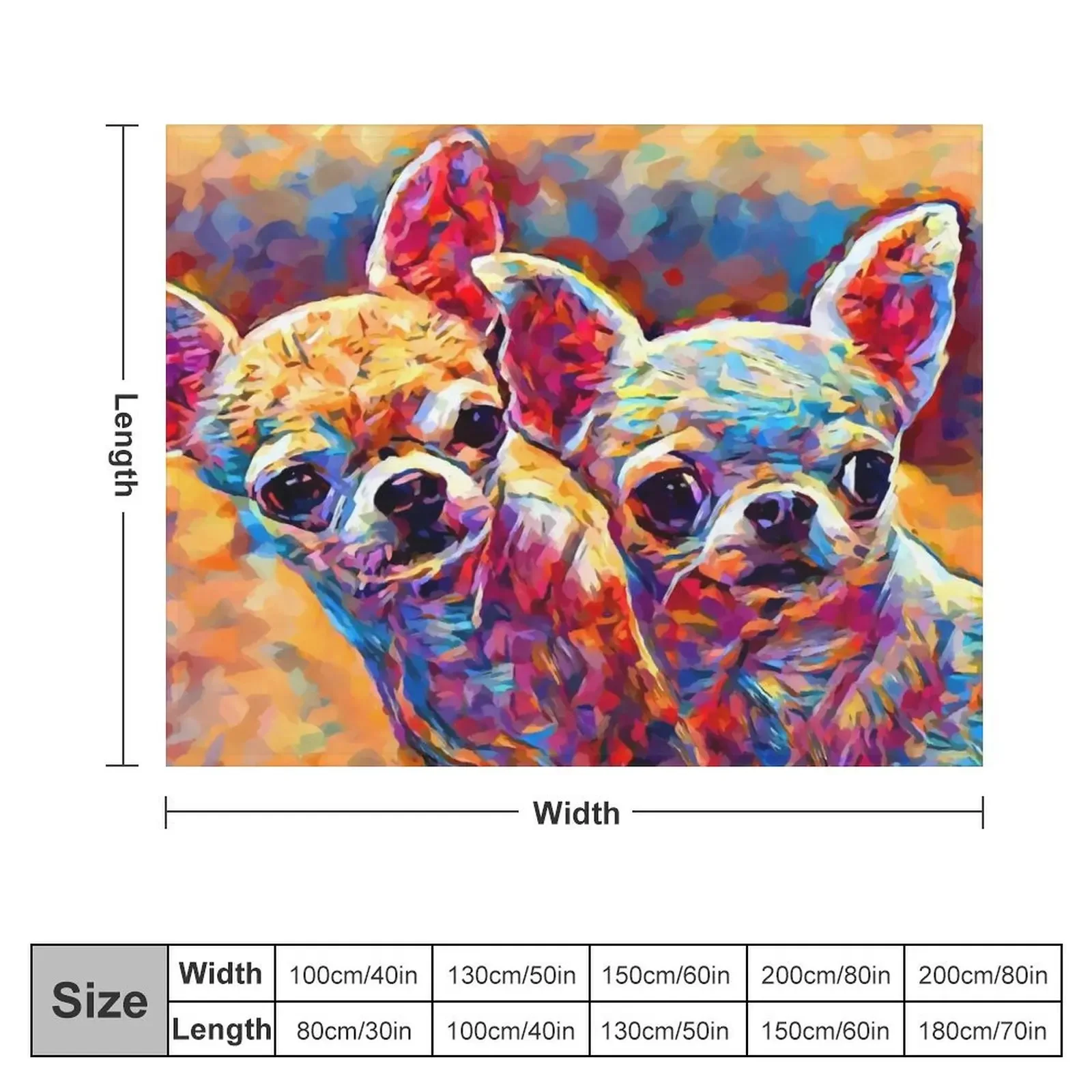 Chihuahua Bros Throw Blanket Loose Soft Plush Plaid Blankets