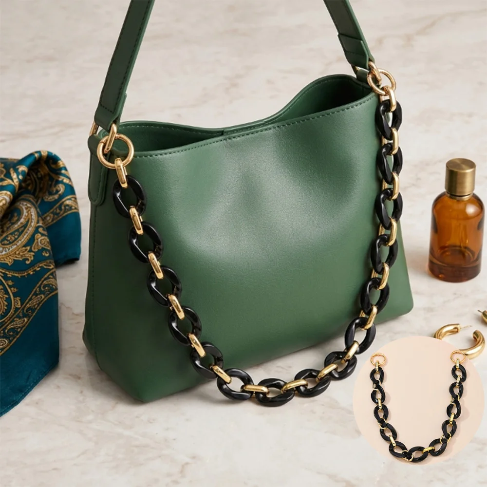 New 40cm Acrylic Bag Chain Bag Strap Removable Bag Accessories Women's Handbag Shoulder Strap Purse Replace Parts DIY Hardware