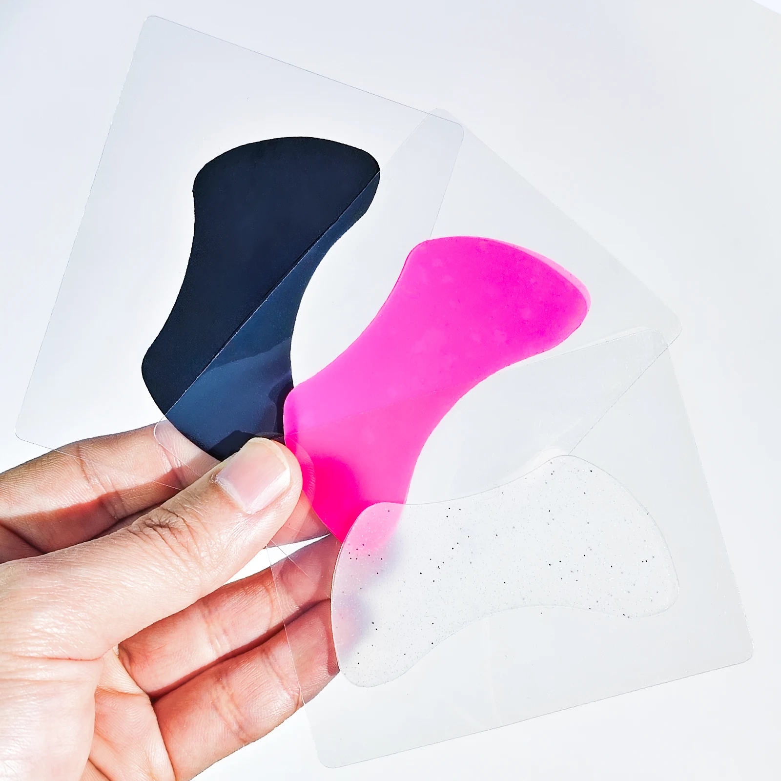 Libeauty réutilisable 1 paire coussinets pour les yeux Silicone rayure cils coussinets de levage Extension de cils Super collant sous les yeux Gel Patch outils de maquillage