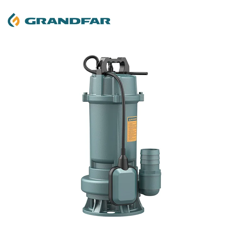 

GRANDFAR WQD 0.75KW 1HP220V/50Hz Cast Iron Submersible Sewage Pump Industrial Submersible Pressure Sewage Pumps