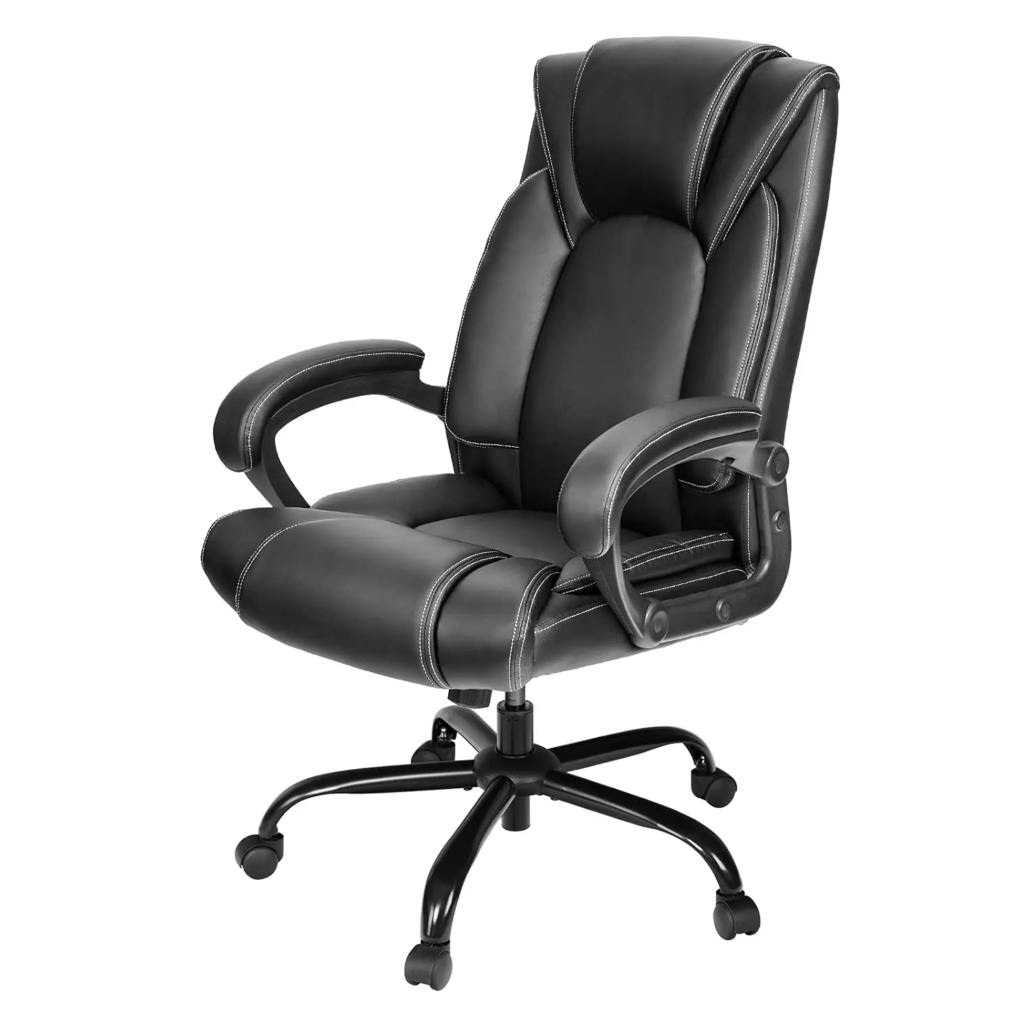 OUTFINE Executive Office Desk Computer Chair Ergonomic Tilting Spring Cushion Hydrolysis-Resistant Bonded Leather, Customized