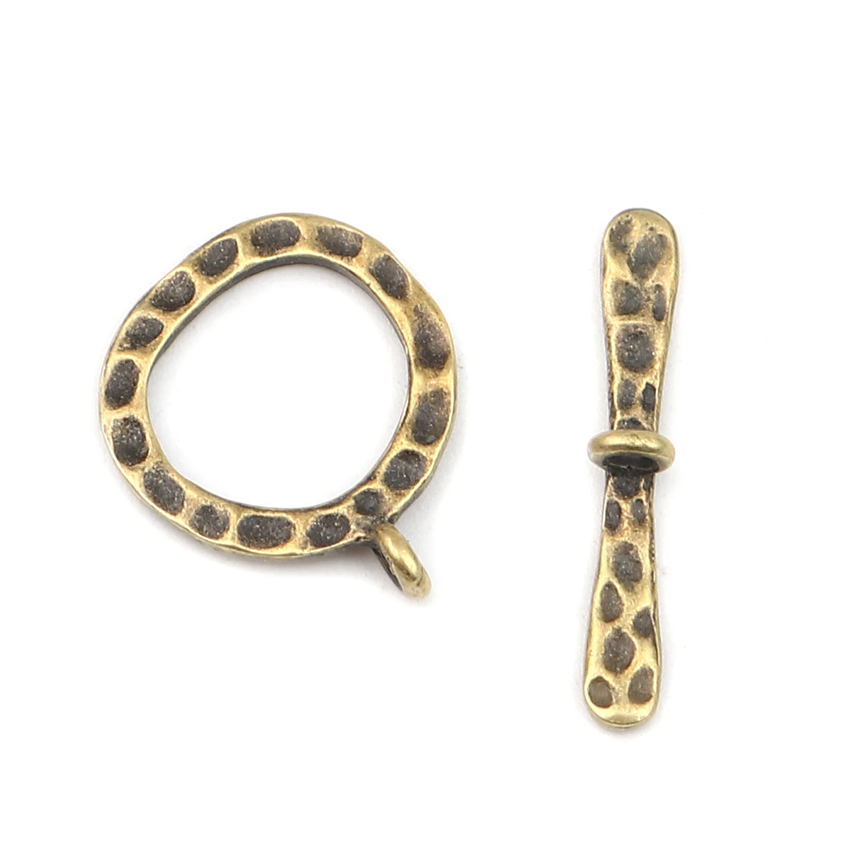 10 Bộ OT Tặng Móc Cài Đầu Kết Nối Vòng Tròn Nhẫn Đồng Giả Cổ Vòng Tròn Nhẫn Tự Làm Thủ Công Làm Vòng Cổ Trang Sức Phát Hiện