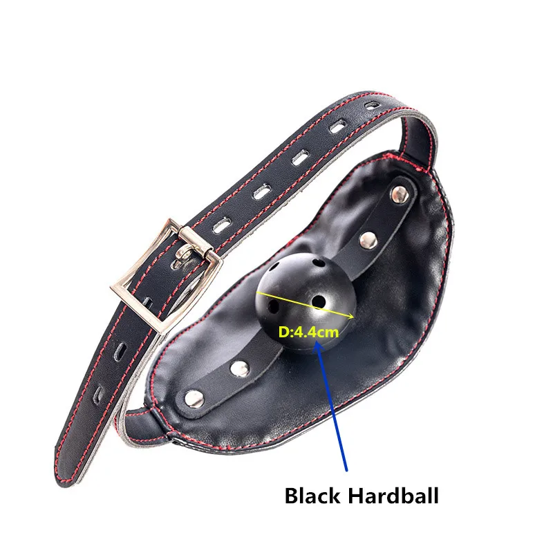 Lockable Bondage Strap with Hard Ball Mouth Gag Bdsm Fetish Slave Cosplay Adults Games Flirting Props Sex Toys for Couples Men