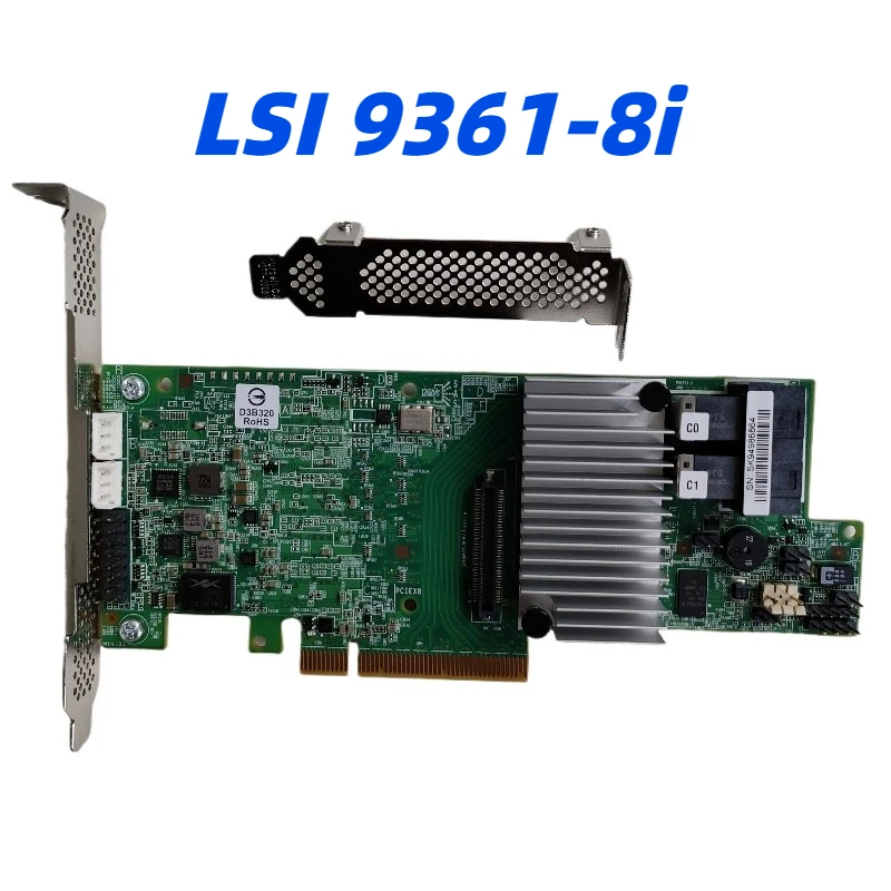 

Original LSI9361-8i RAID Array Card SAS/SATA HDD 3108RID5SAS Pass-Through Card