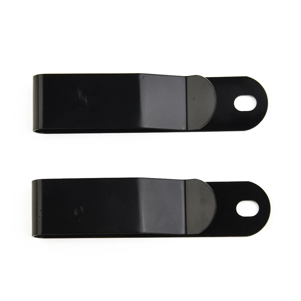 Sheath Holster Steel Belt Clip 4*6mm Electroplating Matte Black Small Small Tools Stainless Steel Usfule Sheath