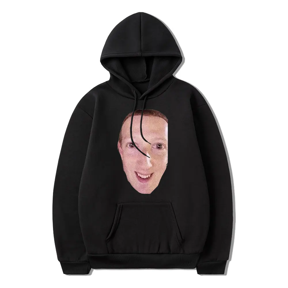 

Cursed Zucc T Shirt Meme Mark Zuckerberg Harajuku Hot Sale Funny Print Winter Long Sleeve Loose Casual Sports Unisex Hoodie Tide