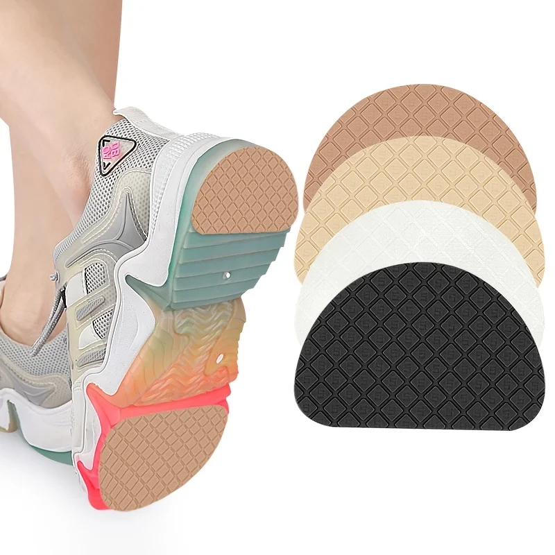 2pcs Self-Adhesive Sole Protection Pads - Non-Slip, Noise-Reducing Sole Protector for High Heels, Sneakers And Sandals - Durable