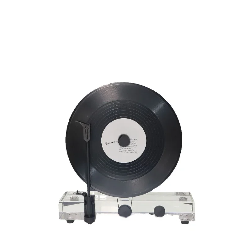 Modern simulation vertical vinyl record player, voice recording machine TV cabinet coffee table jewelry ornament