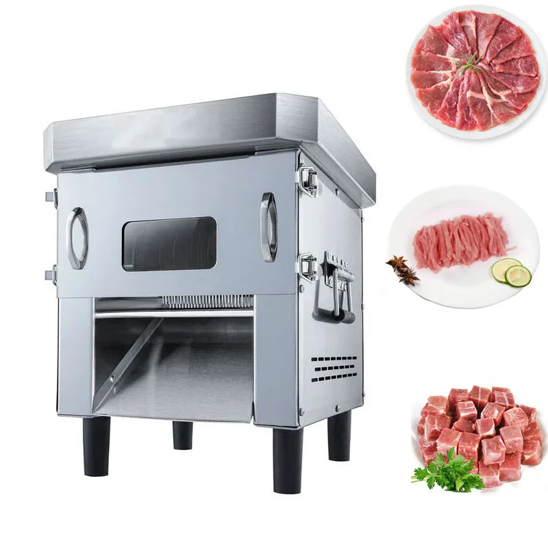 

Stainless Steel Commercial Meat Slicer Machine High-Power Automatic Slicing Shredding Dicing Meat Cutting Machine