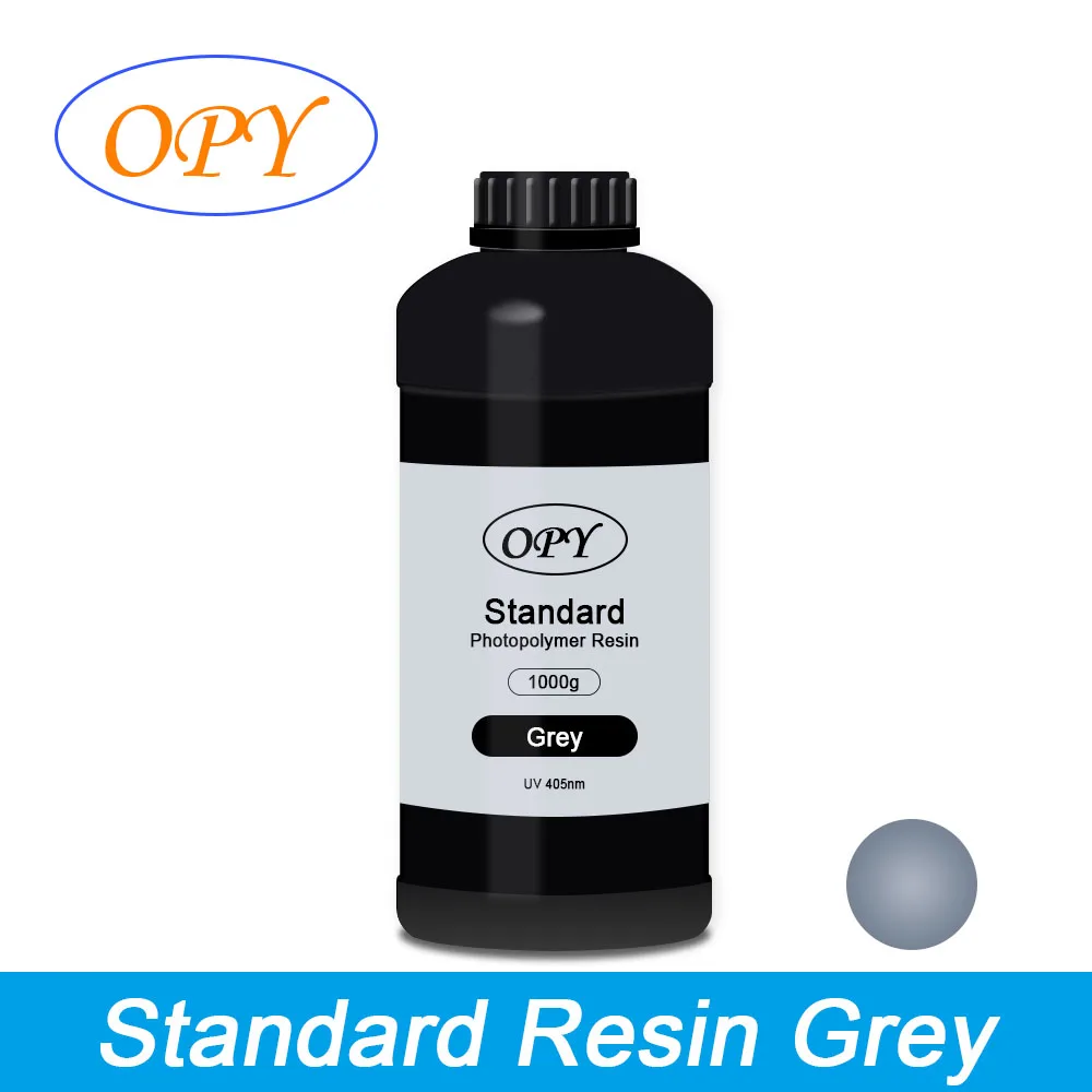 

Opy Standard Rigid Uv Resin 405Nm 1Kg Liquid Lcd Dlp 3D Print Photopolymer Material White Black Grey Clear Tough Uv-Curing Resin