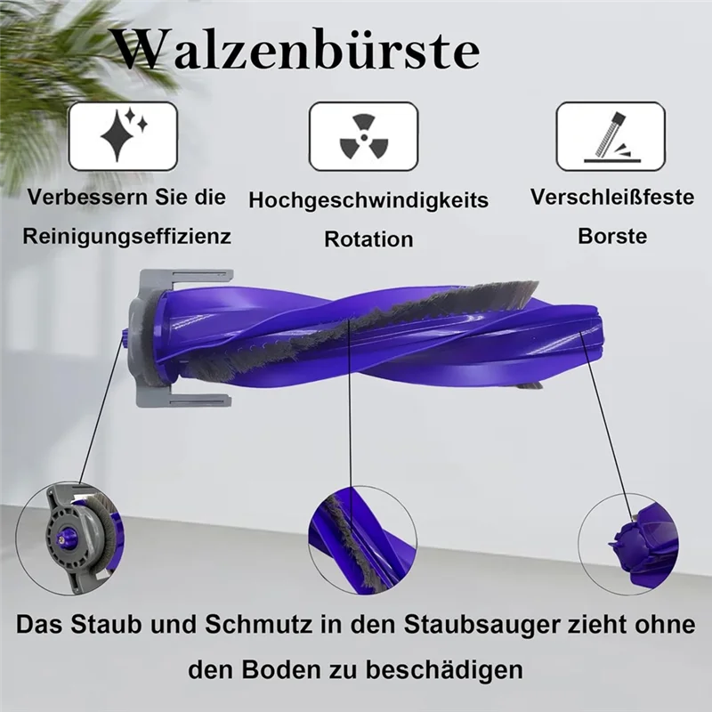 AB43-Für Narwal Freo X Plus Roboter Staubsauger Hauptseite Pinsel Hepa-Filter Taschen Mopp Tuch Ersatzteile Zubehör