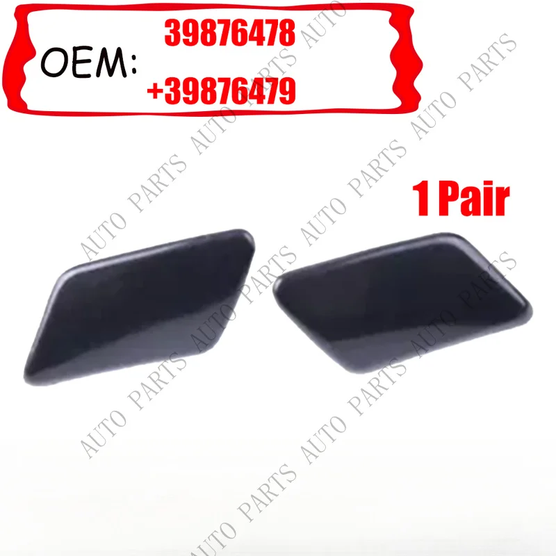 A+ 1 Pair LH RH Headlight Washer Spray Nozzle Cover Trim for 2007-2009 Volvo C30
