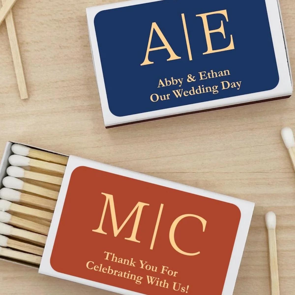 

Свадебные молотки, персонализированные спички, спичечные коробки на заказ, свадебные сувениры с монограммой, свадебные инициалы - набор из 50 шт.