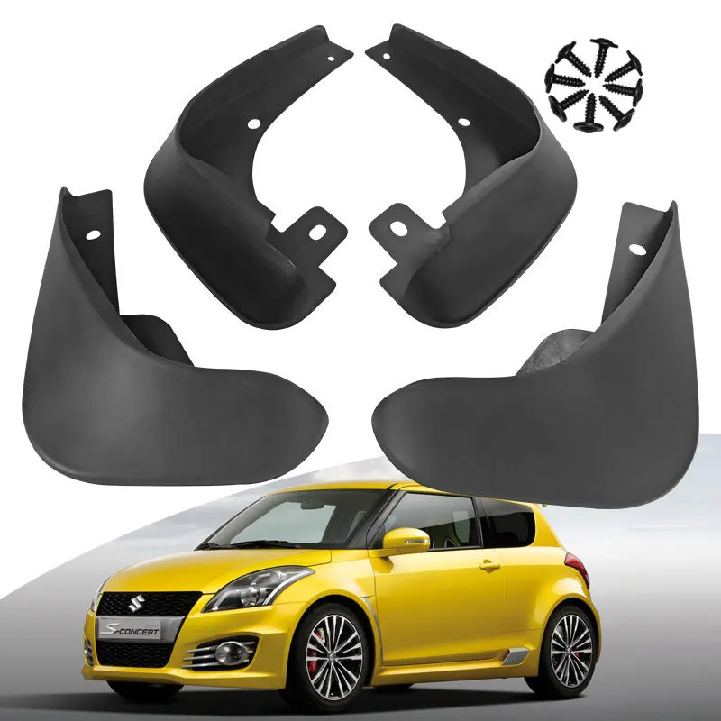 

For 2011 Suzuki Swift black car mudguard Reduce dust Resist tire dirt car accessories tools