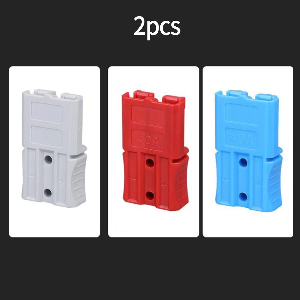 2pcs 40A Amp AC600V 2 Poles Connector Plug Terminal Forklift Battery Connector Electrical Equipment