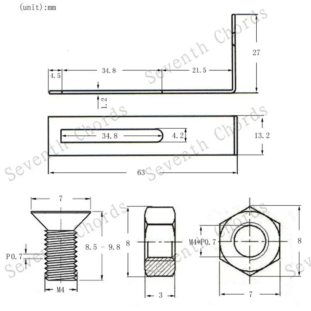 SPORTFUNSF Staffa per battipenna per chitarra elettrica Supporto in metallo con viti Accessori per accessori per parti di chitarra Les Paul
